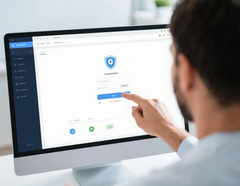 安全登录准备事项示意图